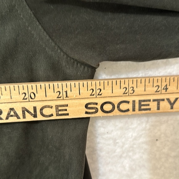 Vintage Talbots Stretch Green Button Down Shirt Size Medium - Picture 5 of 6